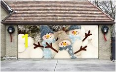 Items similar to Christmas Double Garage Door Cover Christmas Wall Art Christmas Garage Door Murals Outdoor Decor Xmas Mural Xmas Decoration DAS57 on