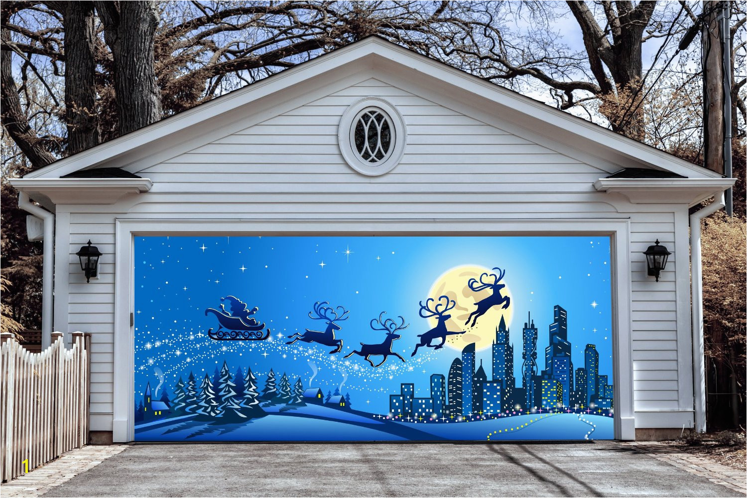 Garage Door Christmas Decorations