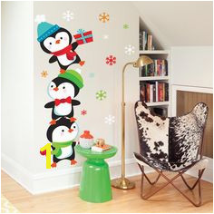 Christmas Penguin Wall Decals the cutest little holiday penguin