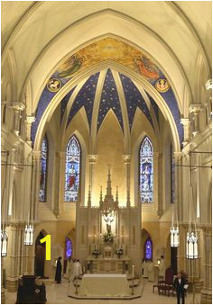 Apse mural and interior decoration St John the Evangelist Lambertville NJ