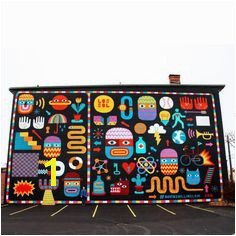 Mural on West 25th Street Cleveland Ohio by David Shillinglaw Street Mural