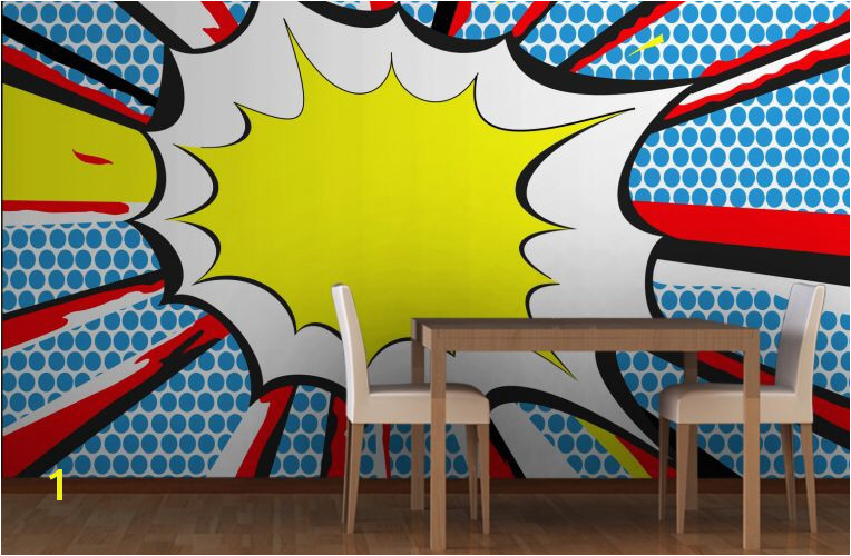 Comic Book Wall Murals Pop Art Ic Book Wall Mural Lay & Kj Room