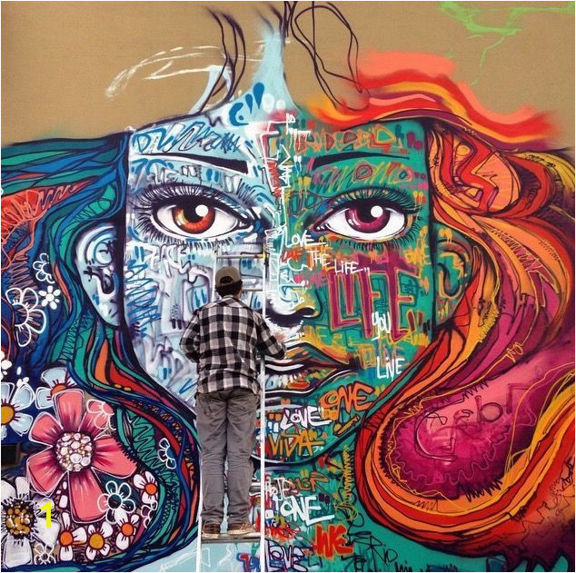 Contemporary Mural Artists Marcelo Ment at Work Miami Street Art Street Artists Art Urban Art