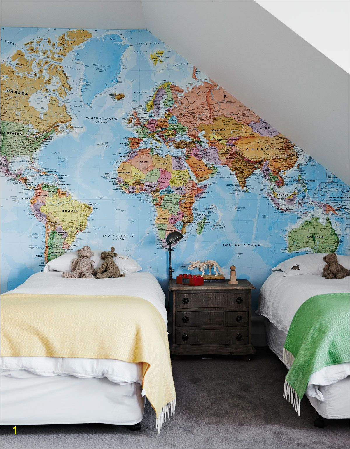 Dress your space with these creative map wallpaper map mural and map wall and window designs that will let you travel the world