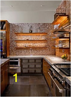 Copper Kitchen Backsplash Murals 22 Best Metal Tile Backsplash Images