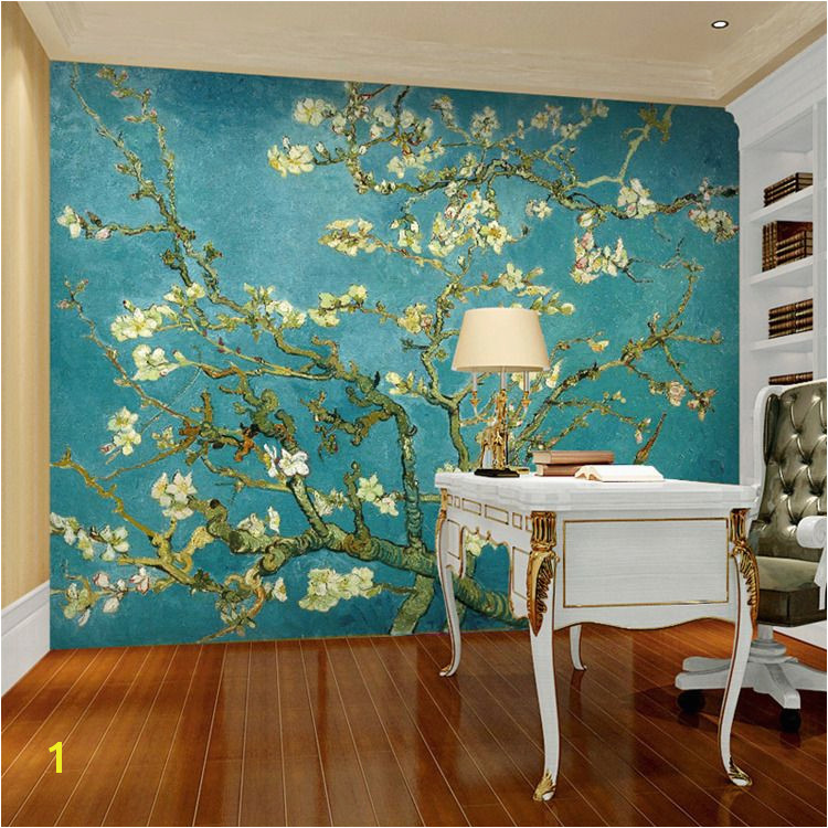 Van Gogh The Apricot blossom tree Art wallpaper Custom Wall