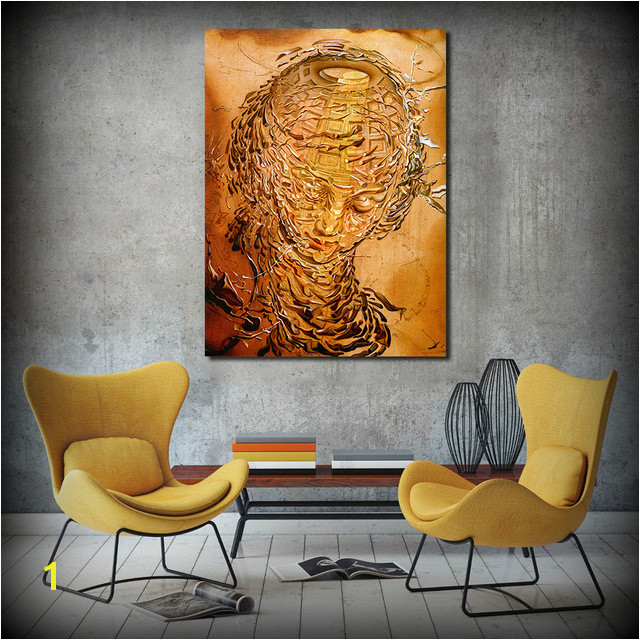 JQHYART Surrealist Salvador Dali works Canvas Art Modern Wall For Living Room Home Decor No Frame