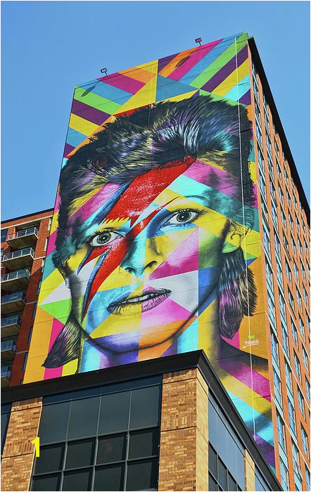 david bowie davidbowie rockstar icon jerseycity jersey ciry mural murals famous world renowned art graffiti kobra city destination