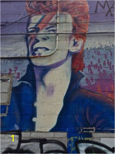 David Bowie Wall Mural Pavement Bowie 20 Street Art Tributes to David Bowie