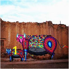 Magical wall creation by Mexican artist Spaik spaik isupportstreetart issa interventions wall mural streetart graffiti