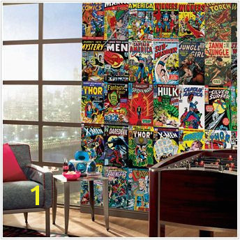 I m doing a ic book themed game room Marvel ic Book XL Wall Mural 9 x 15