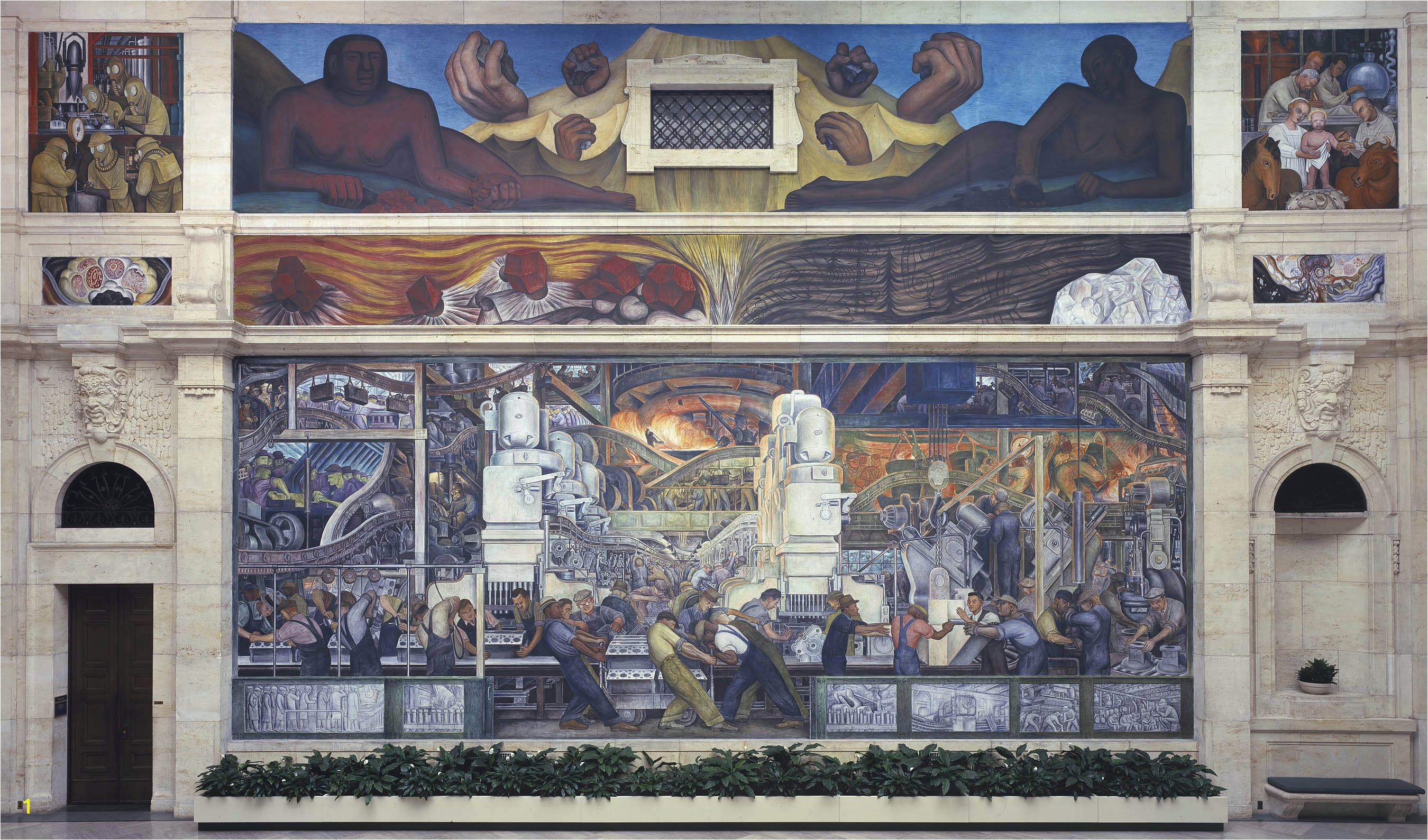 Detroit Industry Mural Print Diego Rivera Detroit Industry Fresco Cycle north Wall 1932 33