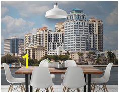 West Palm Beach Skyline Wall Mural