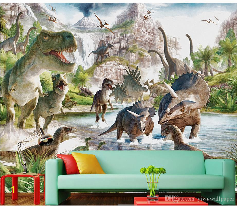 Dinosaur Murals Bedroom Mural 3d Wallpaper 3d Wall Papers for Tv Backdrop Dinosaur World