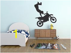 Custom Wall Graphic Decal Dirtbike xGames by InspiringSpacesDecor Custom Wall Dirt Bikes Decals