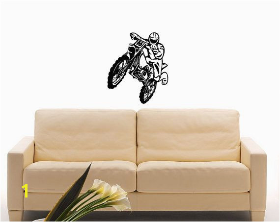 Tribal Bike Moto Motorbike Jump Motorcycle Wall Decal Vinyl Sticker by SuperVinylDecal $24 99
