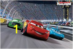 Disney Cars race track self stick mini wall mural 31 625 inch by 28 375 inch