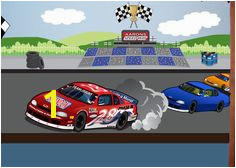 Race Car Speedway Mural Small