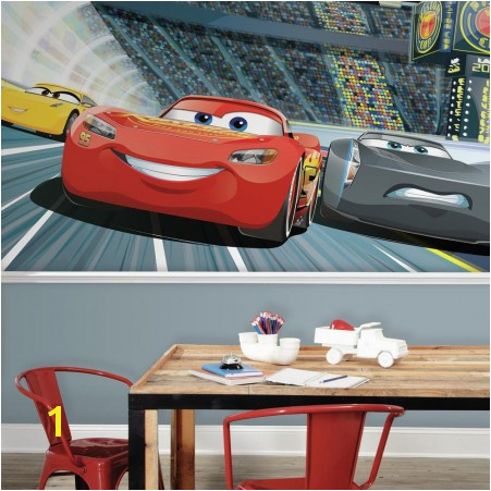 Attractive Disney Pixar Cars 3 Peel And Stick Wall Mural Part 2