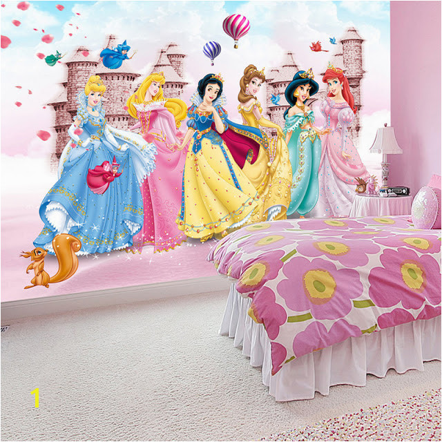 Disney Princess Wall Mural Background Wallpaper graphy Princesses Cartoon Murals 3d Wall