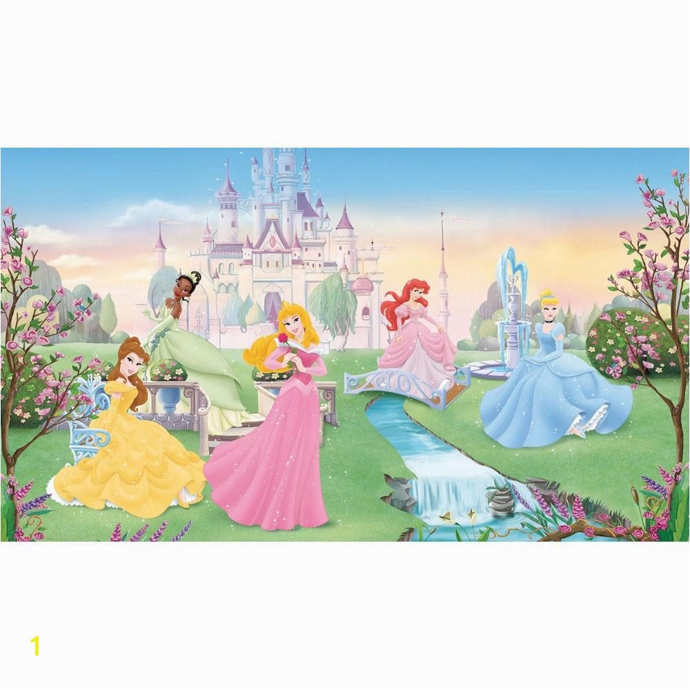 Disney Dancing Princesses Prepasted Accent Wall Mural