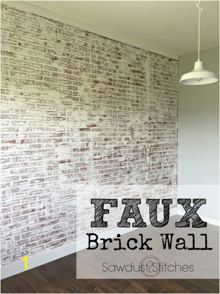 Sawdust2stitches How to create a realistic Faux Brick wall out of paneling