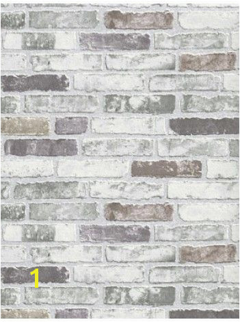 White Grey Brick Wallpaper Paint Pinterest