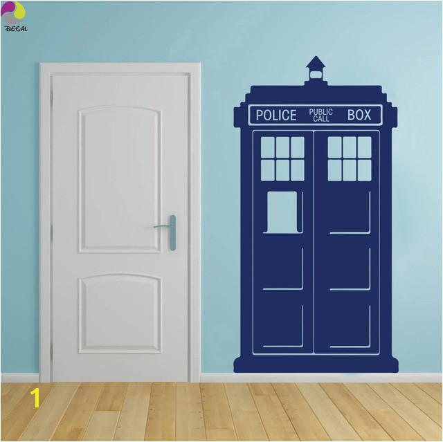 Tardis Doctor Who Style Wall Sticker Kids Room Baby Nursery TV Wall Decal Living Room Police box Call Vinyl Home Decor Art