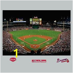 Atlanta Braves Turner Field Stadium Mural Fathead pbteen Atlanta Braves Stadium Turner Field