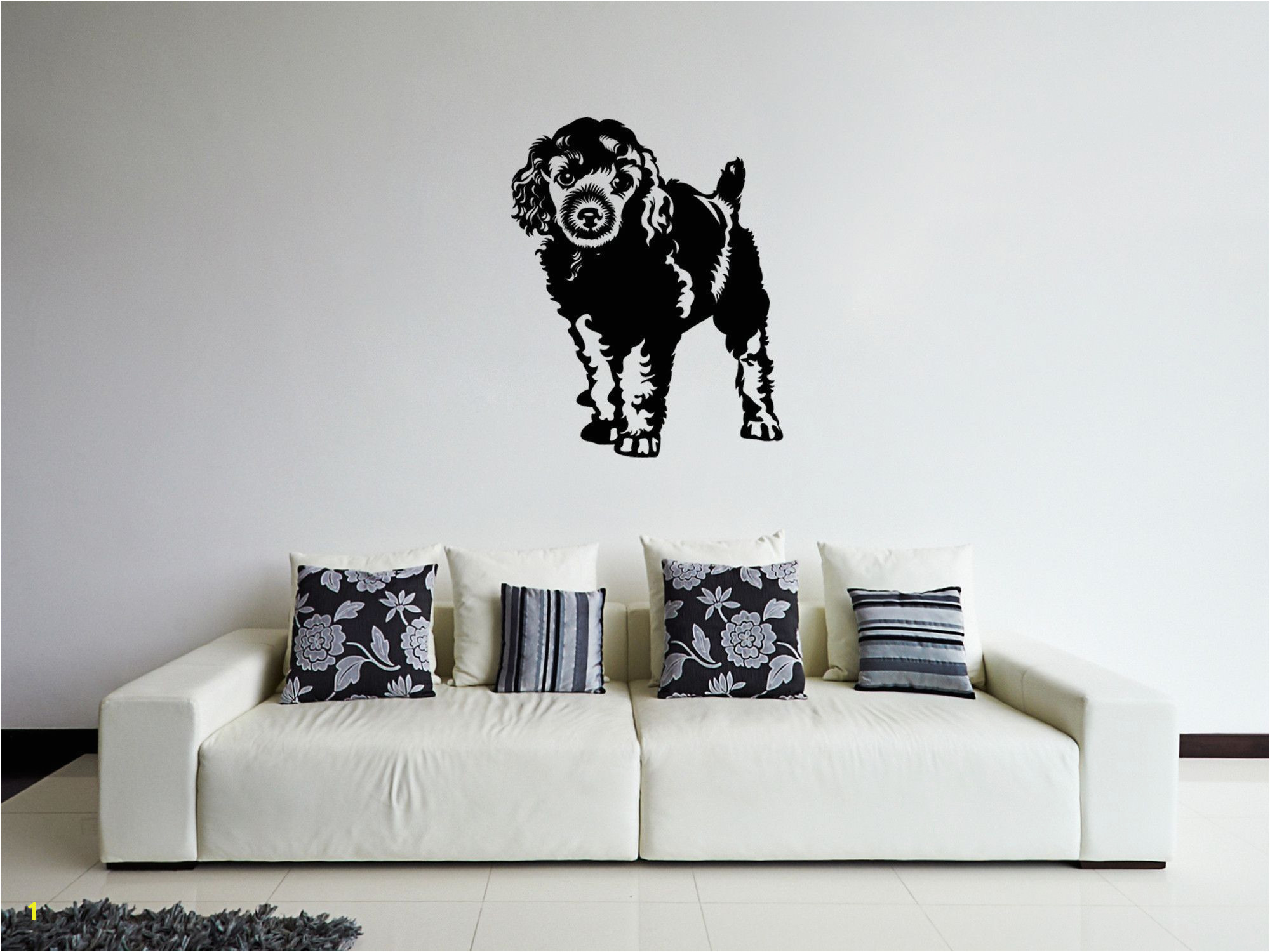 ik295 Wall Decal Sticker Decor cute dog animal interior bed kids