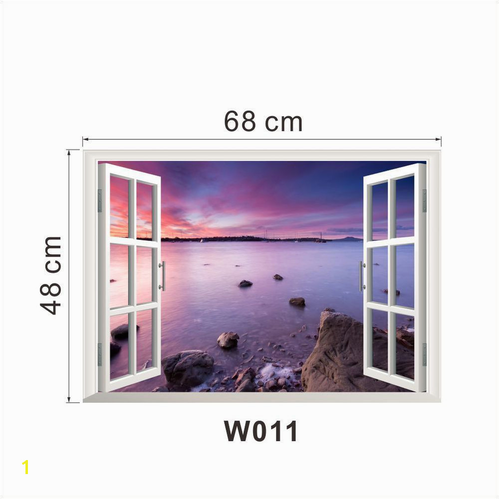 10 styles for you choose ebay hot selling 3D Window Decal WALL STICKER Home Decor Exotic
