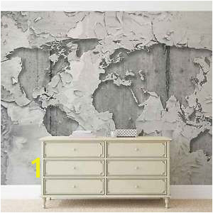 Image is loading World Map Concrete Texture WALL MURAL PHOTO WALLPAPER