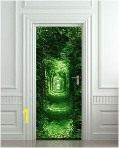 Door Wall or Fridge STICKER Rabbit Hole tunnel mural decole mural decal poster Realism Door