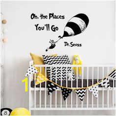 WALL DECAL QUOTES Oh The Places You ll Go by Dr Seuss Dr Seuss Quotes Nursery Wall Decals Stickers Murals Kids Baby Children Wall Art Q058