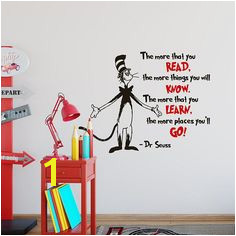 Dr Seuss Wall Decal Quote The More That You Read Dr Seuss Wall Saying Decals Dr Seuss Wall Art Th