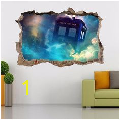 Tardis Dr Who Smashed Wall Decal Removable Graphic Wall Sticker Art Mural H292 Unbranded