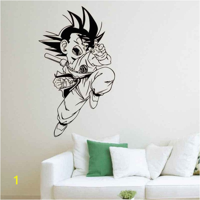 Cartoon dragon ball Sun Wukong vinyl wall decal home decor living room diy art mural wallpaper