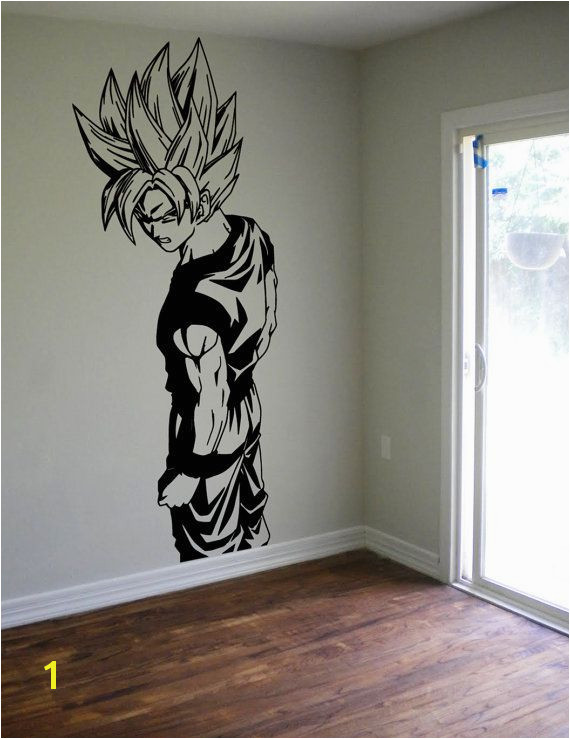 Dragon Ball Z Goku Wall Decal Sticker Vinyl Decor Kids Room Boys Wall Art DBZ Geek Gamer Anime Gift Gifts