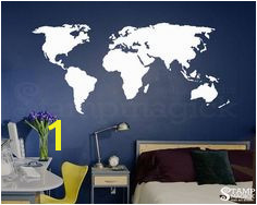 World Map Wall Decal for Home or fice chalkboard white chalk board dry erase…