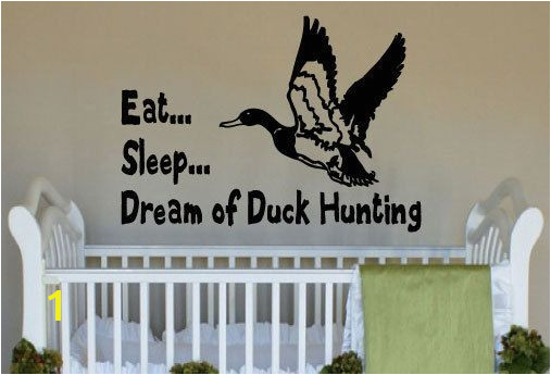 Dream of Duck Hunting Little Boy s Room Vinyl Wall Art Decal