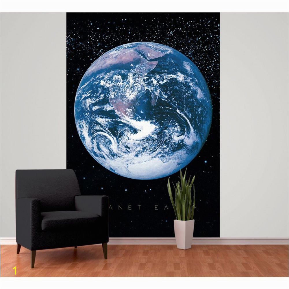 1 Wall Planet Earth Space Globe Wallpaper Mural 1 58m x 2 32m