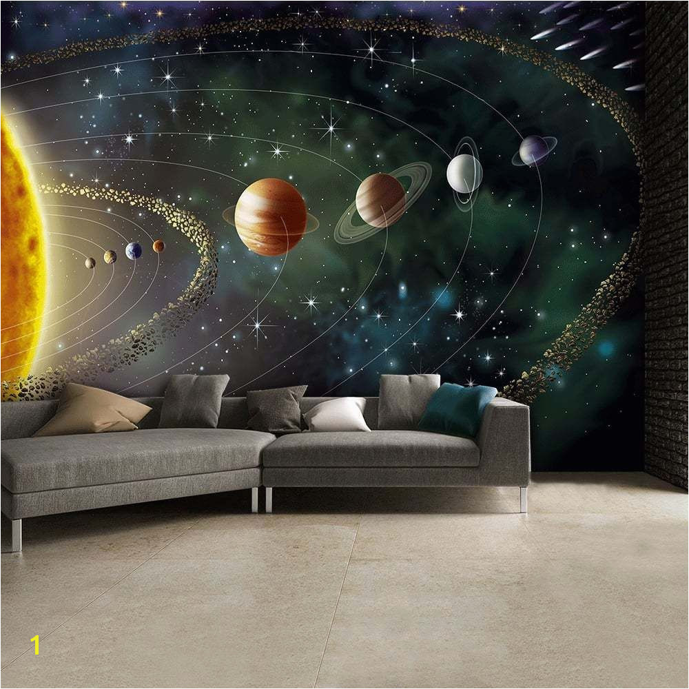 Earth From Space Wall Mural Outer Space Wall Mural Wallpaper Inn Store