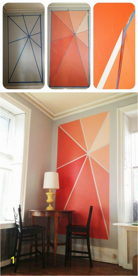 Easy Wall Mural Ideas 20 Diy Painting Ideas for Wall Art Accent Walls Pinterest