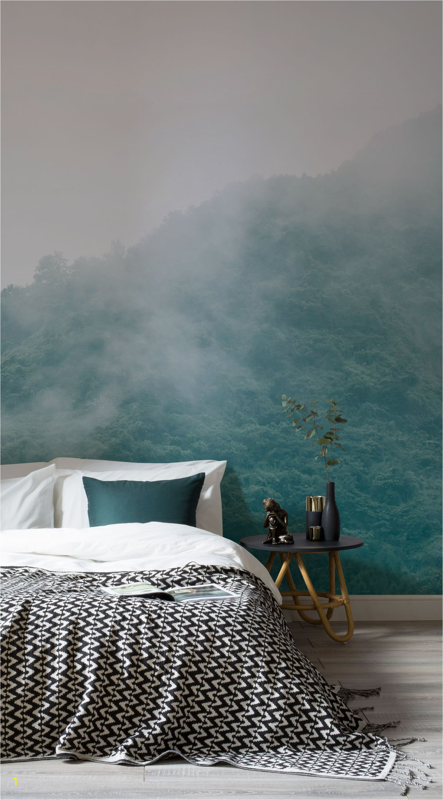 Take a look at these calming wall murals that will help create a stress free zone in your home