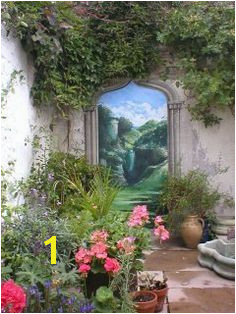 This by artist Jonathan Pritchard garden mural