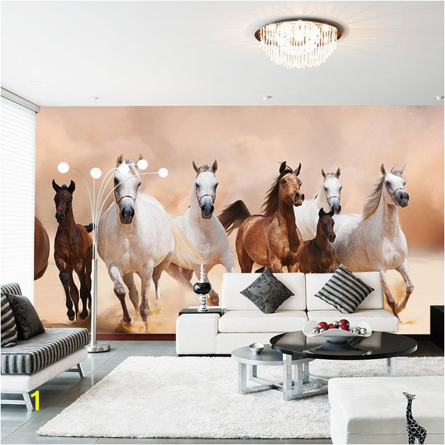 Modern 3D Horse Wallpaper Mural Home Decor Wall Papers Living Room Bedroom Wall Paper Self Adhesive Vinyl Silk Wallpaper