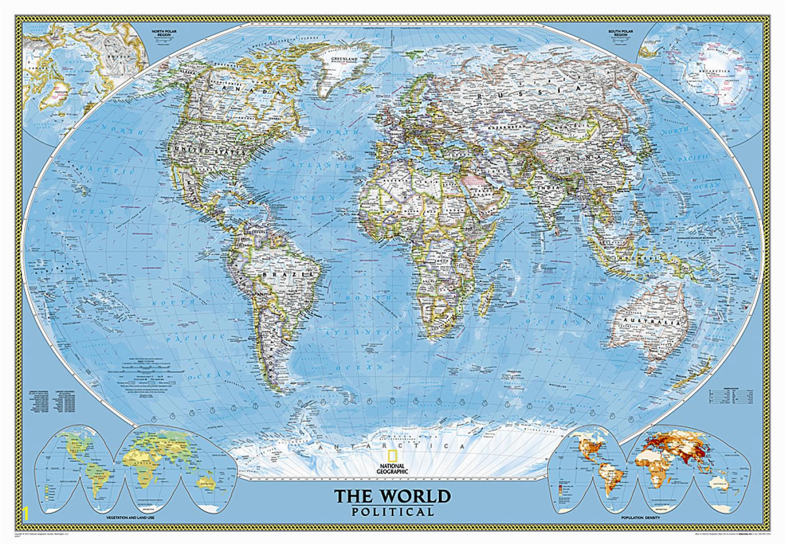 World Classic mural by National Geographic Maps