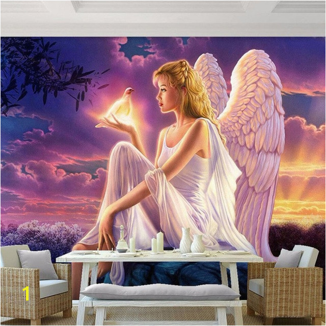 Romantic Fairy Tale World Fluorescent Angel Wallpaper 3D Murals Kid Room Living Room Modern Non