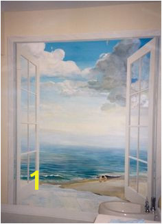 Faux Painting Mural Painting Mural Art Wall Murals Window Mural Beach