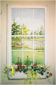 Faux Window Murals 94 Best Window Mural Images